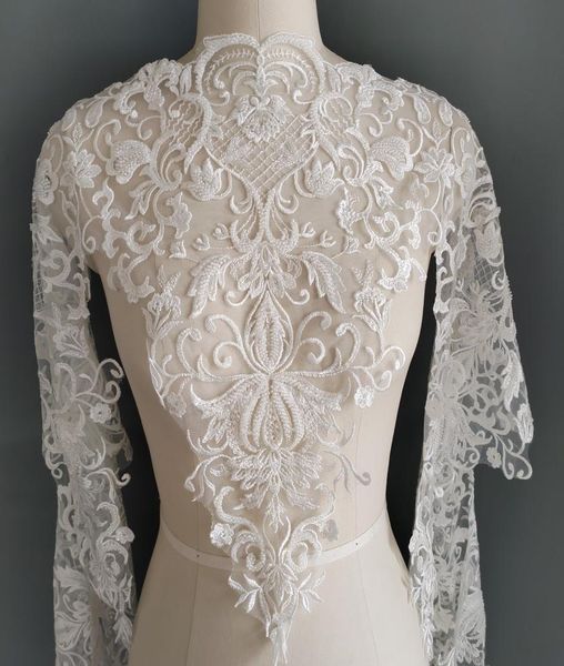 

white rayon lace with bead embroidery lace trim wedding dress lace ribbon sewing accessories m0086116161, Black;red