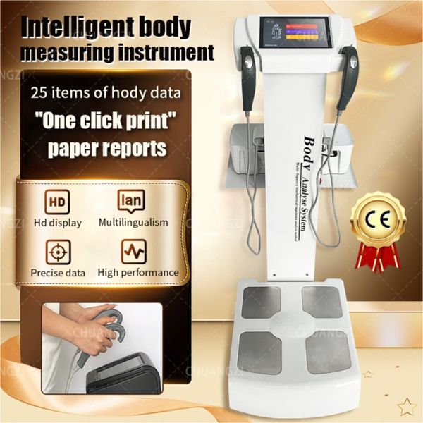 

generation digital intelligent smart accurate data human body composition elements analyzer boy fat analyzer with printer white black option