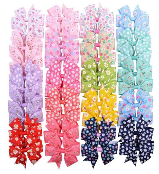 

baby girls barrettes floral kids hair clips flower newborn hairpins boutique bow headwear daisy hair accessories  designs dw58631337183, Slivery;white