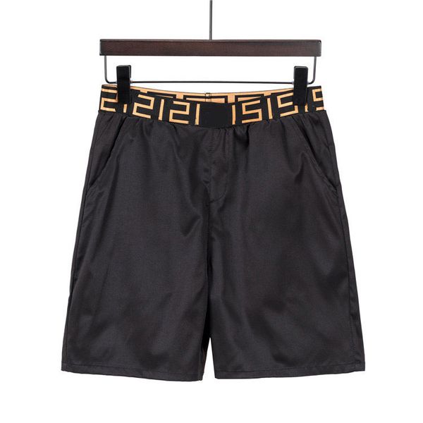 

2023 summer fashion black shorts quick drying swimwear men board shorts printing casual sports running seaside surf swim pants, White;black