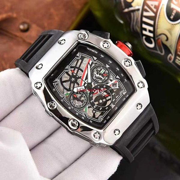

other watches automatic date electroplating multi-function six-pin running second watch brand luxury full function quartz watch law j230609, Slivery;black