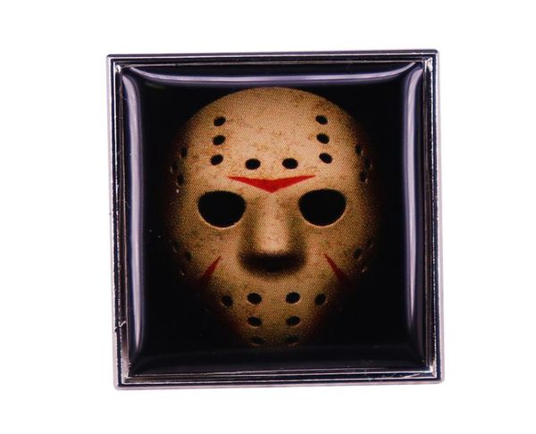 

jas0n v00rhees mask art lapel pin brooch badge horror movie halloween jewelry accessories4376218, Blue