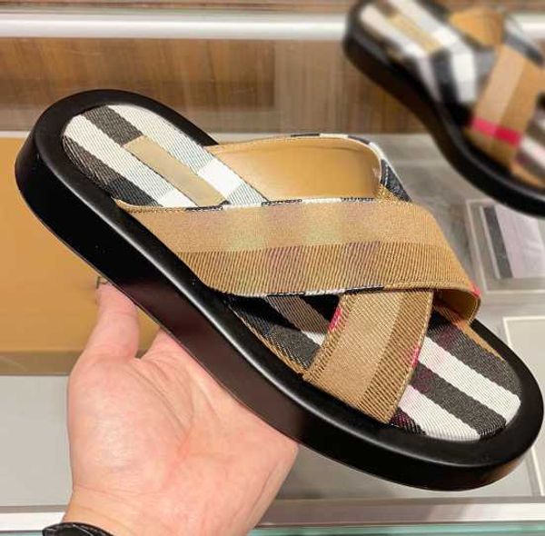 

designer slippers men women slippers luxury sandals flip-flops brand sandals flip-flops flat bottom slip-on casual shoes with box 38-45, Black