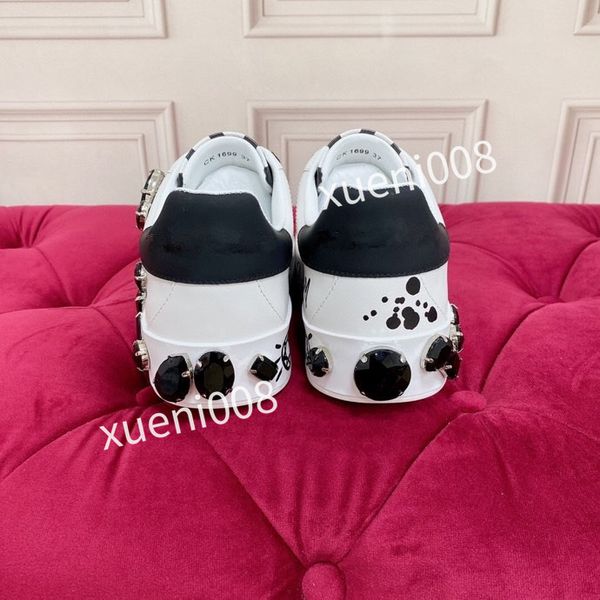 

2023new brand mens casual shoes leather lace-up sneaker fashion running trainers letters woman shoes flat printed gym sneakers, Red;white