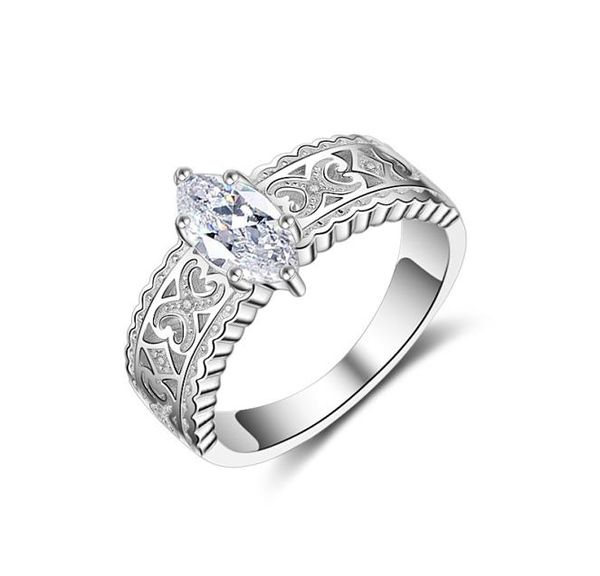 

s luxury rings paved rectangle crystalcz weddingengagement rose gold color ring jewelry for women7805627, Golden;silver