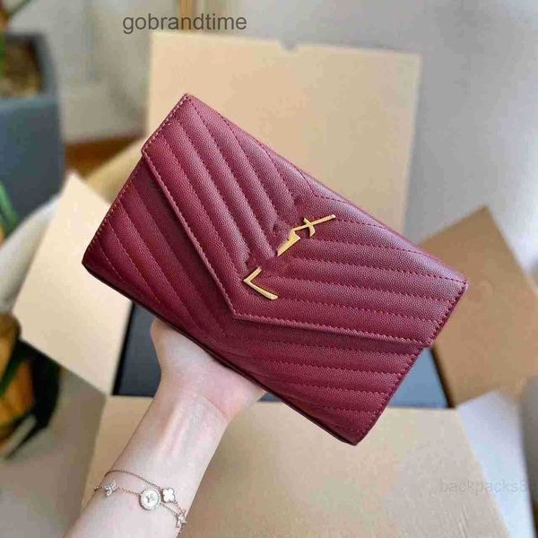 

envelope womens designer leather yslsbags hands new fashion chain cow outlet diagonal large backpack capacity shoulder net red 5g5v