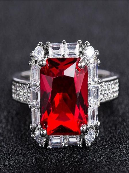 

ol selling fashion jewelry 925 sterling silver princess cut multi color gemstones eternity party women wedding engagement band7032534, Slivery;golden