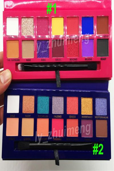 

makeup alyssa edwards eye shadow palette riviera eyeshadow 14 color with brush beauty eye shadow shimmer matte palette dhl 4288549
