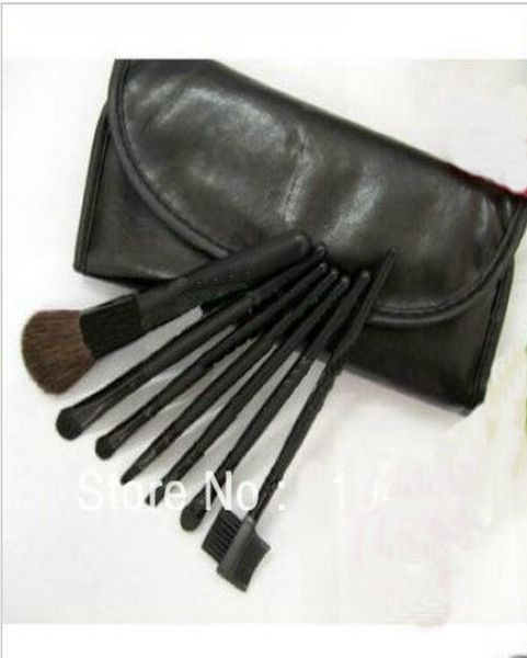 

lowest new 7 pieces professional brush setsleather pouch5sets 2487118