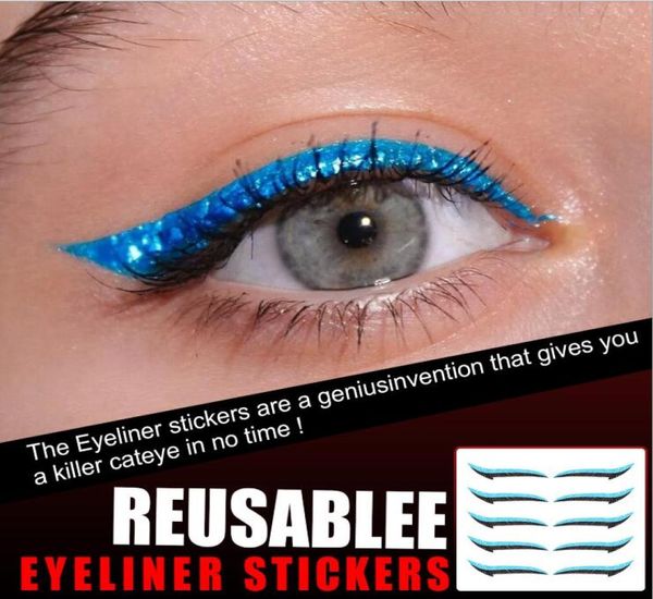 

5pairsset eyelid line stick reusable eyeliner stickers cat eye makeup double eyelid sticker eyeliner makeup sticker7981653