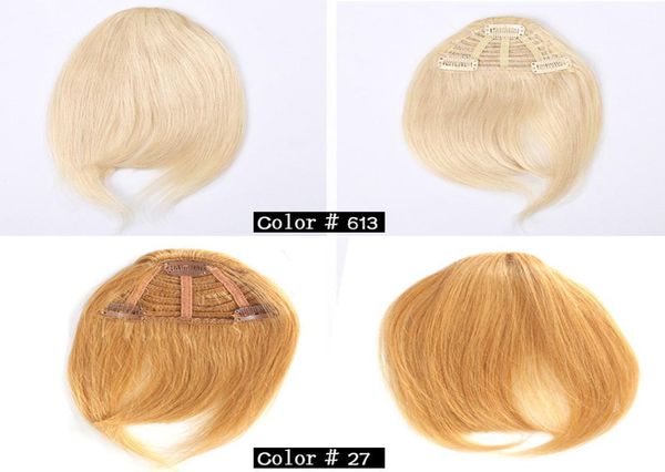 

human hair clip in hair bangs human fringe bold blunt natural hairpiece indian virgin hair extensions 7 colors choose2831152, Black