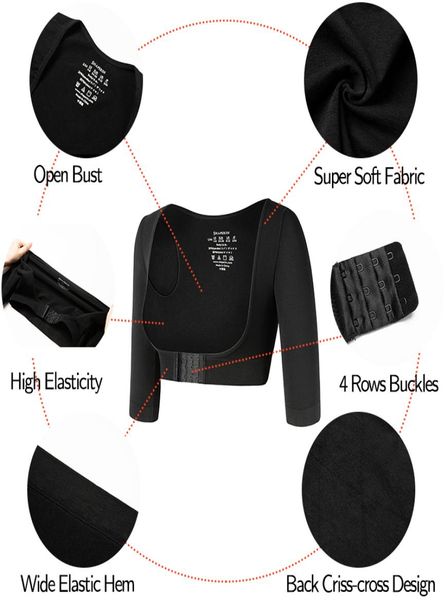 

upper arm slimming shaper bra ba brace post surgical slimmer compression sleeves shapewear humpba posture corrector9649773