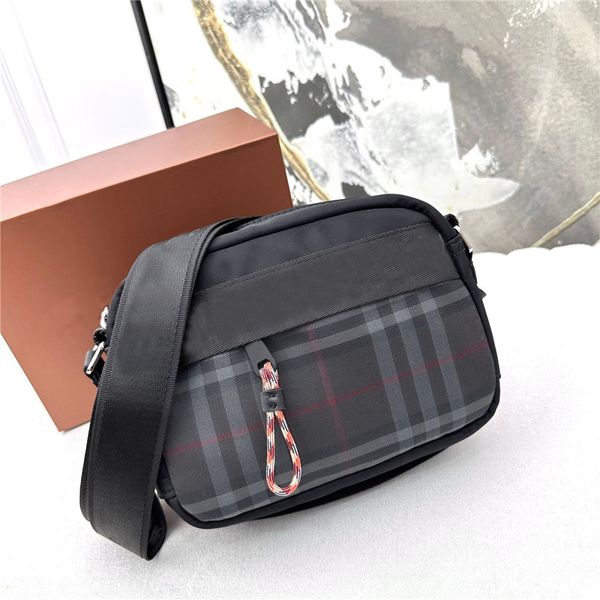 

global classic luxury package canvas leather cowhide men's shoulder bag handbag size 23cm