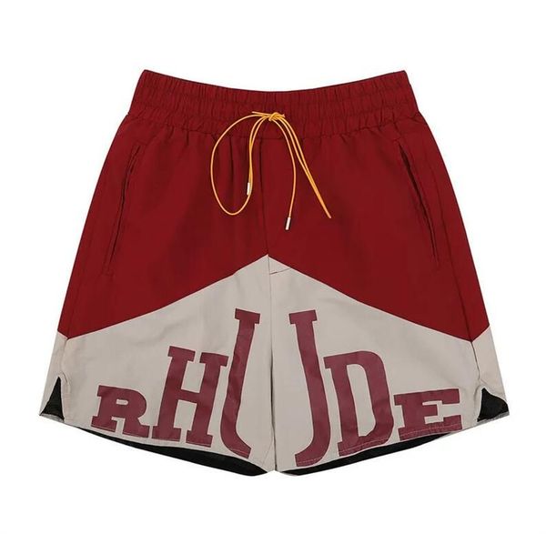 

2023 mens shorts men summer running men sports rhude shorts capsule shorts summer designer mens short black shorts pants mesh basketball sho, White;black