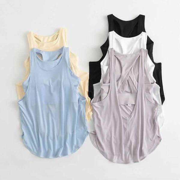 

versatile yoga suit vest with chest pad for women 2-in-1 shockproof underwear fitness loose back sports 9