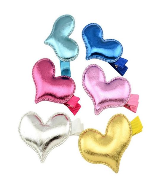 

6 colors small cute crown heart hairclip girls safety hair clips kids shining hairpins hair accessory a2108266962, Slivery;white