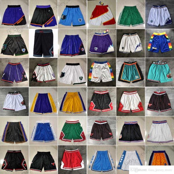 

all team basketball shorts wear with pocket on side big face shirt sweatpants fashion style mesh retro good quality short blue black red