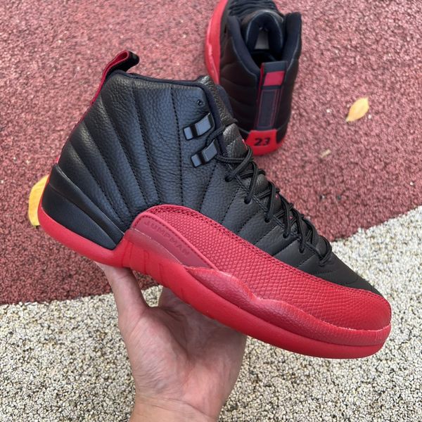 

with box 12 basketball shoes designer xii flu game black varsity red men's sneakers the lifestyle casual