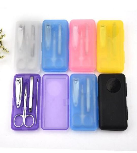 

4pcsset nails clipper kit manicure set clippers trimmers pedicure scissor random color nail tools sets kits manicure tool kka28267146288