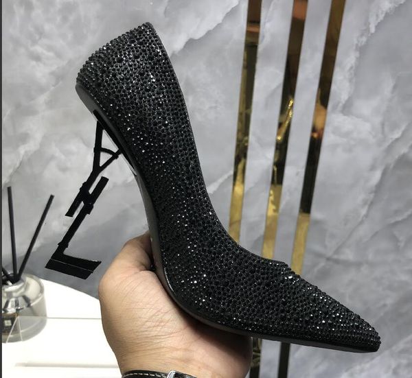 

women dress shoes high heels womens designer genuine leather pumps lady sandals wedding black golden gold 10cm heel