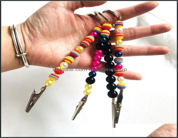 

keychains fashion accessories card grabber women acrylic diamond jewelry keychain atm credit roach clip blunt holder pler for long2507975, Silver