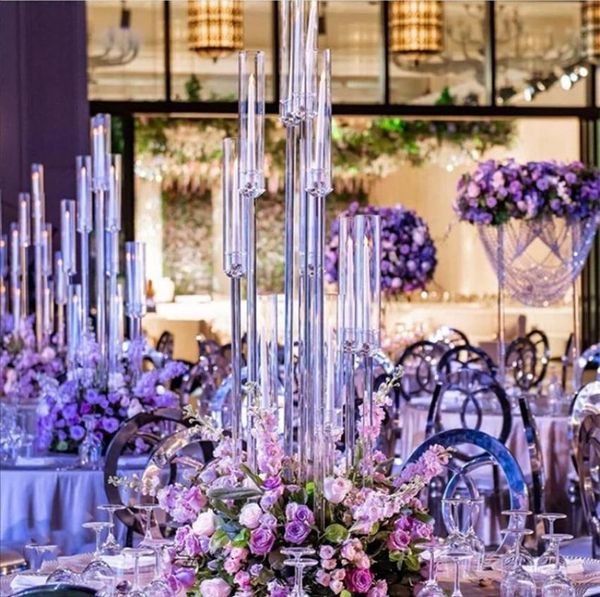 

acrylic candelabra 34589 heads arms candle holders wedding table centerpiece flower stand holder candelabrum party home decor8748906