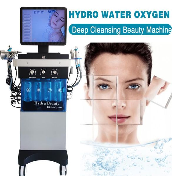 

2022 hydro dermabrasion anti aging beauty machine hydra oxygen jet peeling skins care device microdermabrasion aqua peel skin deep1378423