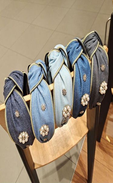 

wide strap headband hair hoop for women fashion knotted hairband soft cloth head wear elastic crosshead hair accessories vint5532145, Slivery;white