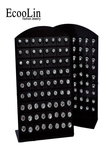 

72pcs 1 set fashion rhinestone zirconia stainless steel stud earring for women display boards whole jewelry lots lr285 4425047, Golden;silver