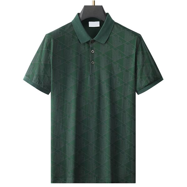 

2023 designer lapel print quick drying anti-wrinkle men spring/summer takamatsu trend crocodile brand short sleeve clothing, White;black