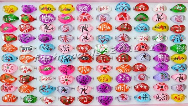 

mixed lot 100 pcs resin lucite children rings fashion christmas gift jewellery lovely kid039s rings r02801004737160, Silver