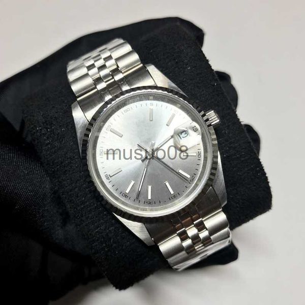 

other watches 18 styles silver watch automatic asia 2813 luxury watches men women datejust 36mm sweeping watches luminous needles a stainles, Slivery;black