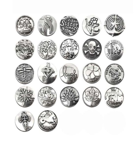

high qualit w090 18mm 20mm rhinestone metal button for snap button bracelet necklace jewelry for women silver jewelry7679297