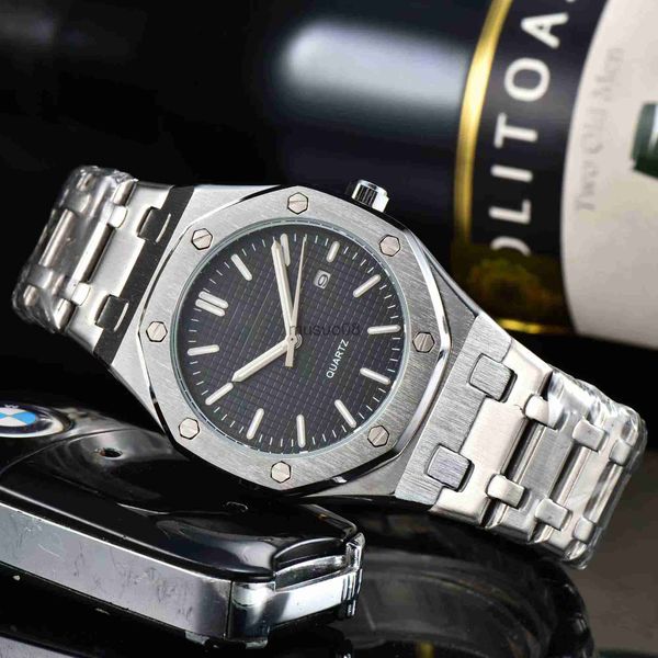

other watches 2023 men's luxury body watch business fashion leisure three-pin multi-function waterproof luminous steel band watches j23, Slivery;black