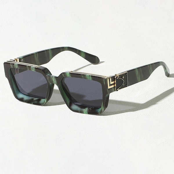 

square large frame men's sunglasses for women's donkey house millionaire internet celebrity ins trend, White;black