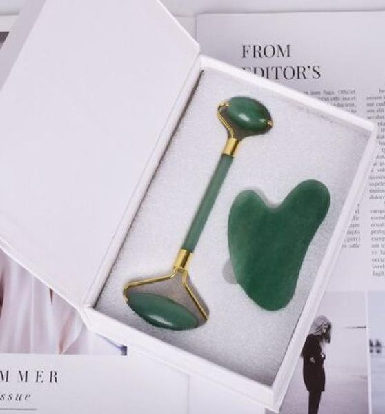 

crossborder selling natural ludongling jade roller massager scraping plate set beauty and health care universal4117424