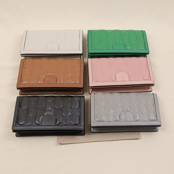 

designer matelasse chain wallets women g card holder purse luxury leather shoulder lady bags embossed crossbody wallets green pink messenger, Red;black