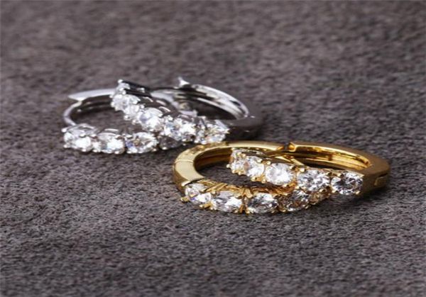 

new fashion jewerly famous brand stud titanium steel thread earrings 18k gold plated stainless steel classical love gem earrings g5598661, Golden;silver