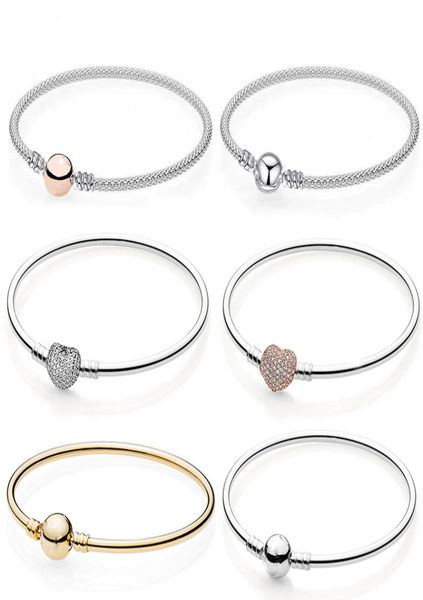 

new popular 925 sterling silver forever love charm bracelet for women original diy beads beautiful bracelet jewelry special offer7715540, White