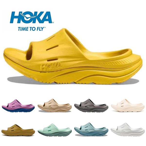 

hoka designer slippers women men hoka ora recovery slide 3 summer beach platform slides sandal rubber sole tripler white black blue purple c
