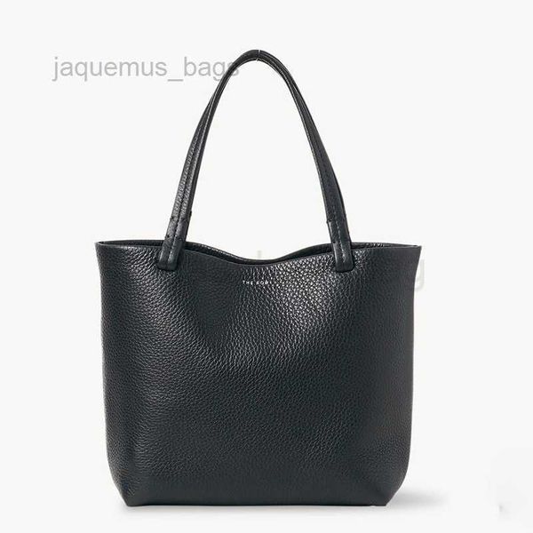 

the row designer bags new lychee grain genuine leather small tote for women's original single fashionable and casual tote portable cros