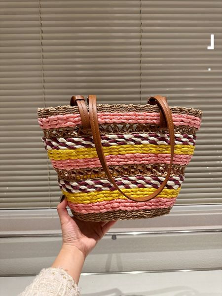 

cross body designer's straw woven vegetable basket new 2023 summer straw woven cabbage basket bag