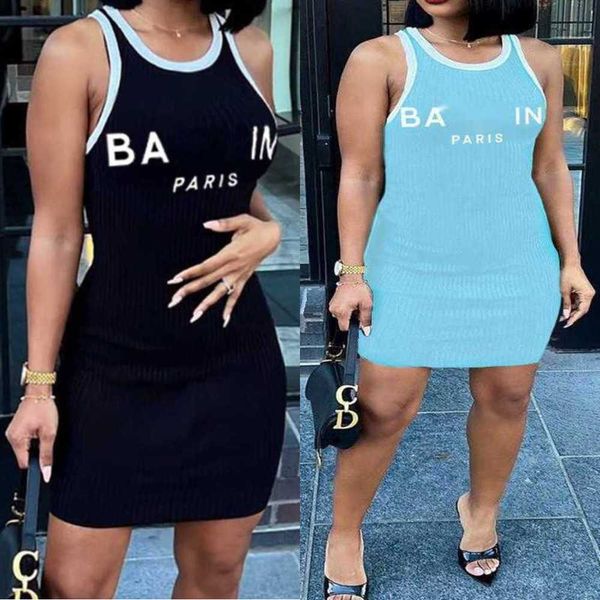 

plus size 3xl 4xl summer luxury brand designer new dress fashion letter printed dresses for woman slim quick dry mini skirt american womens, Black;gray