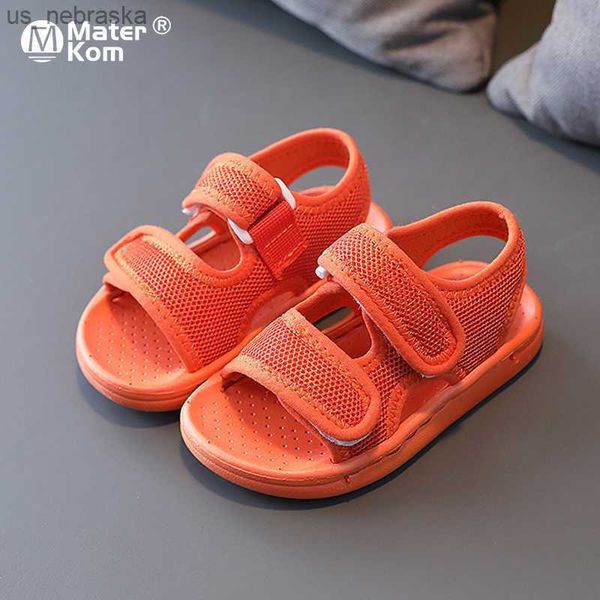 

sandals sandals size 2130 summer baby sandals for girls candy color pvc sport slippers soft bottom beach shoes quick dry sneakers for kids b, Black;red