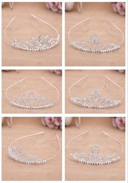 

explosionproof diamond dress accessories boutique bride crown hair hoop fashion hair ornaments tg017 mix order 30 pieces a lo5385075, Silver