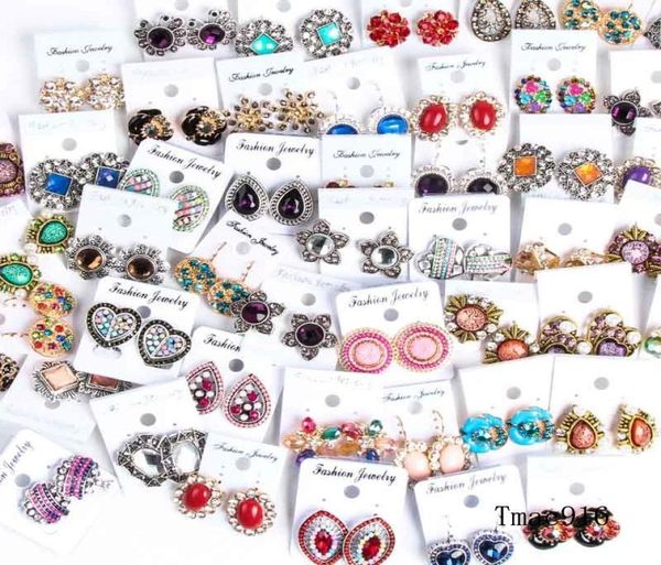 

fashion mixed styles diamond earrings pearl earrings buckle jewelry for women wedding party earrings stud mixed pair2258092, Golden