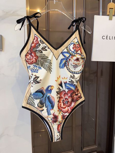 

luxury designer art printed one piece swimsuit, White;black