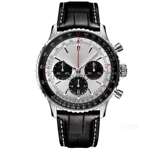 

other watches 2022 mens automatic mechanical watch 50mm leather strap blue black sapphire wristwatches super luminous montre de luxe j230606, Slivery;black