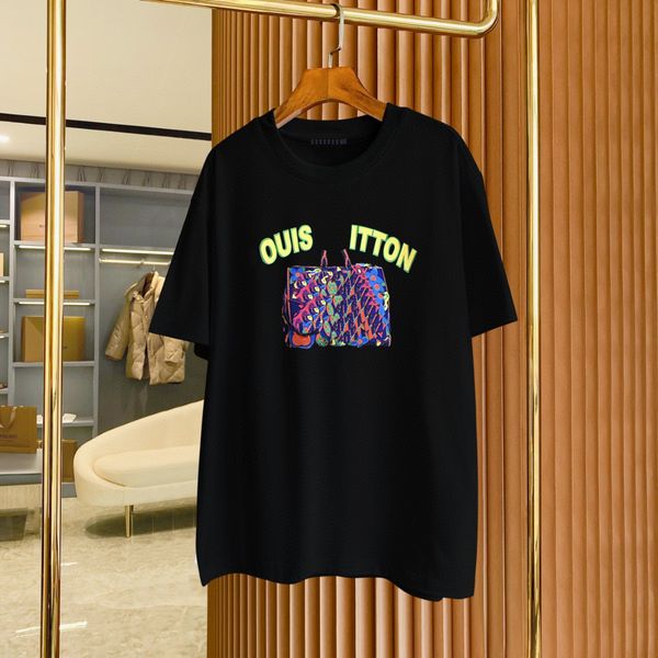 

men's plus tees & polos round neck embroidered and printed polar style summer wear with street pure cotton q21d, Black;brown