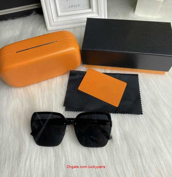 

luxury womans sunglasses fashion mens sun glasses uv protection men designer eyeglass gradient metal hinge women spectacles box 2im5, White;black
